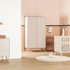 Europe Baby Sterre Babykamer Oatmeal / Oatmeal | Bed 60 x 120 cm + Commode