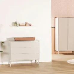 Europe Baby Sterre Babykamer Oatmeal / Oatmeal | Bed 60 x 120 cm + Commode