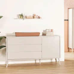 Europe Baby Sterre Babykamer Oatmeal / Oatmeal | Bed 60 x 120 cm + Commode