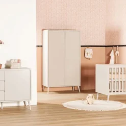 Europe Baby Sterre Babykamer Oatmeal / Oatmeal | Bed 60 x 120 cm + Commode