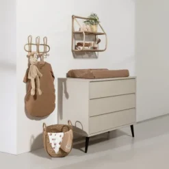 Europe Baby Sterre Commode - Oatmeal / Zwart