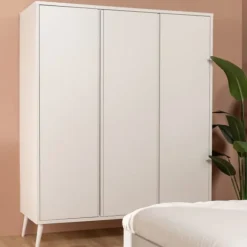 Europe Baby Sterre Kledingkast 3-Deurs - Oatmeal / Oatmeal