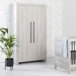 Europe Baby Vittoria Kledingkast Grijs / Zwart 2-Deurs