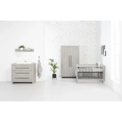 Europe Baby Vittoria Kledingkast Grijs / Zwart 2-Deurs