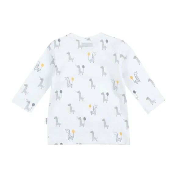 Feetje AOP Giraffe T-Shirt Lange Mouwen Wit Mt. 44