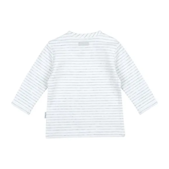 Feetje Giraffe Streep T-Shirt Lange Mouwen Grijs Melange Mt. 44