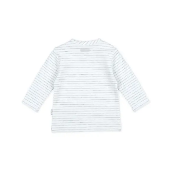 Feetje Giraffe Streep T-Shirt Lange Mouwen Grijs Melange Mt. 44