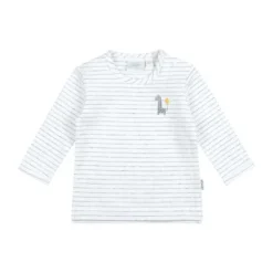 Feetje Giraffe Streep T-Shirt Lange Mouwen Grijs Melange Mt. 44