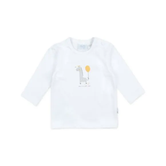 Feetje Giraffe T-Shirt Lange Mouwen Wit Mt. 44