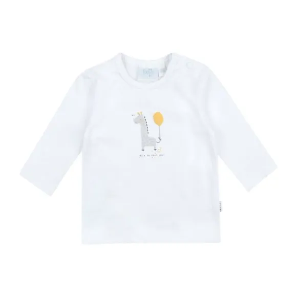Feetje Giraffe T-Shirt Lange Mouwen Wit Mt. 44