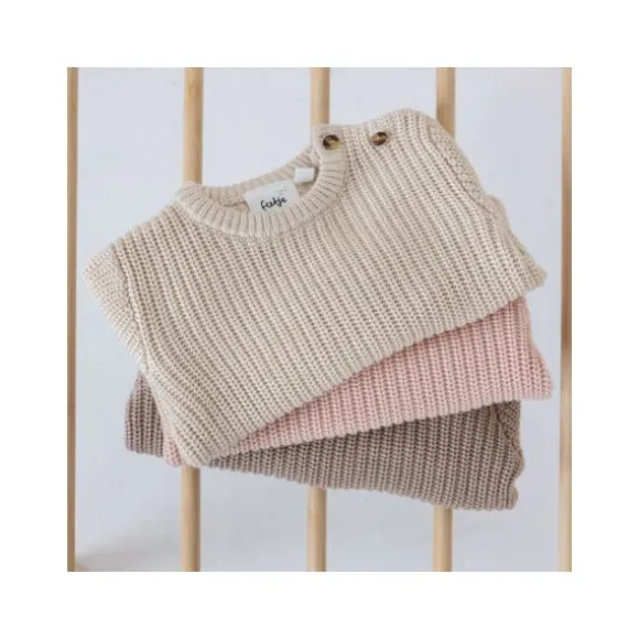 Feetje The Magic is in You Sweater Gebreid - Mt. 56 - Taupe