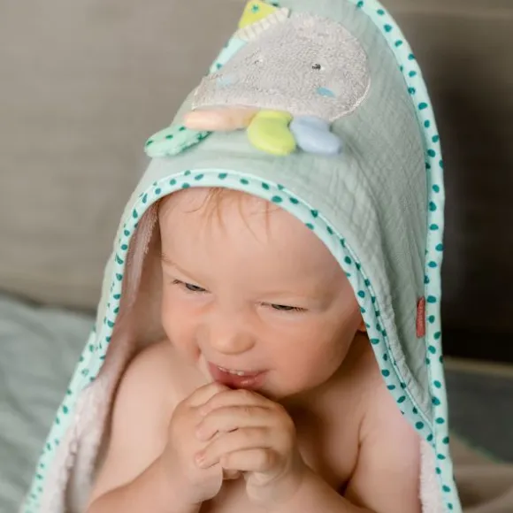 Fehn Badcape met Capuchon - Octopus - 80x80 cm