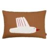 Ferm Living - Bird Quilted Kussen - 60x40 cm - Sugar Kelp