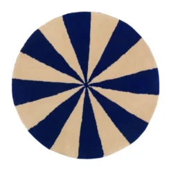 Ferm Living Arch Small Vloerkleed Blue / Off White
