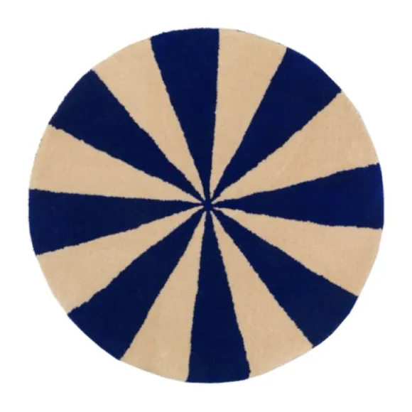 Ferm Living Arch Small Vloerkleed Blue / Off White