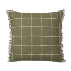 Ferm Living Calm Kussen - Olive / Off-White