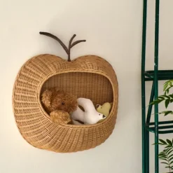 Ferm Living Gevlochten Wandmand Appel - Natural