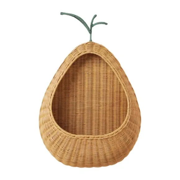 Ferm Living Gevlochten Wandmand Pear - Natural