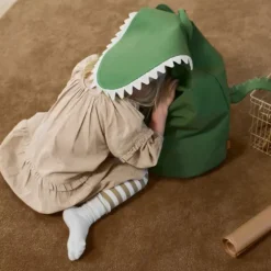 Ferm Living Opbergmand Krokodil - Artichoke Green