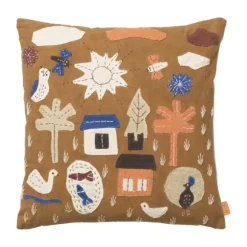 Ferm Living Village Kussen - Off-White