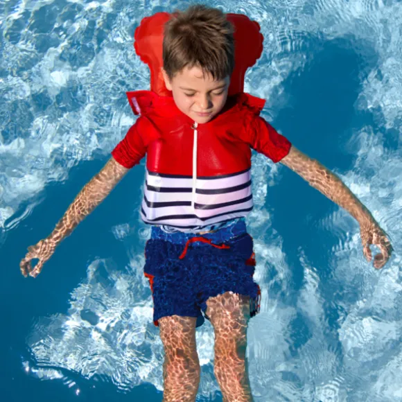 Floatee Anti-Verdrinking T-shirt Korte Mouwen - 3 Jaar - Rood