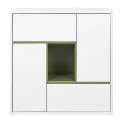 Gautier Holi Opbergmeubel - Wit/Eik