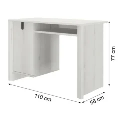 Gautier Lugano Bureau 1 Deur - Artisan Eiken