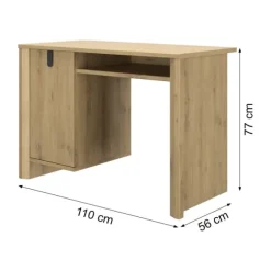 Gautier Lugano Bureau 1 Deur - Artisan Eiken