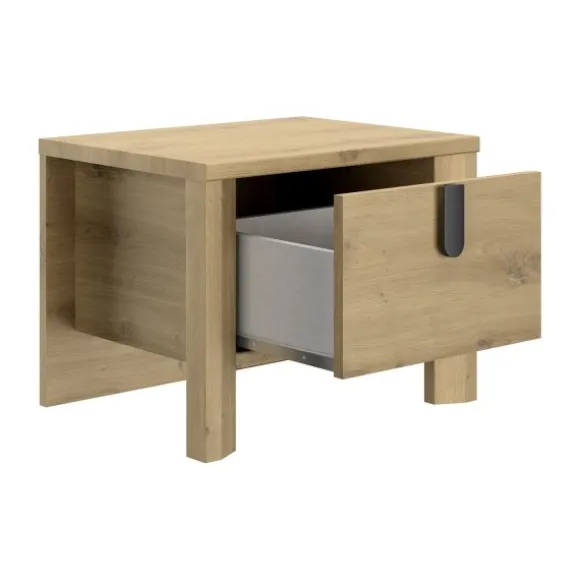 Gautier Lugano Nachtkastje 1 Lade - Artisan Eiken
