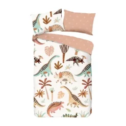 Good Morning Dino Dekbedovertrek 140 x 220 cm