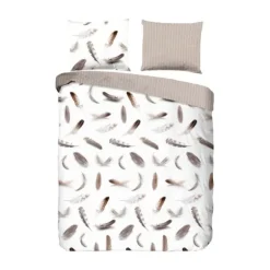 Good Morning Flanel Feather Dekbedovertrek White 140 x 200 cm