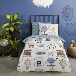 Good Morning Robo Dekbedovertrek - 140 x 220 cm