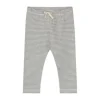 Gray Label Baby Leggings - GOTS - Grey Melange/Cream - 0-3M