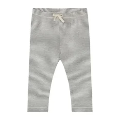 Gray Label Baby Leggings - GOTS - Grey Melange/Cream - 0-3M