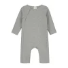 Gray Label Babypakje met Drukknopen - GOTS - Grey Melange - 0-3M