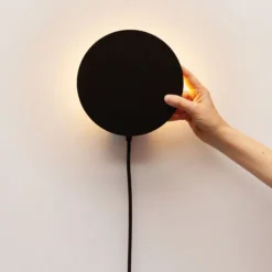 Groovy Magnets Magnetische Muurlamp Eclipse - Zwart