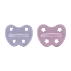 Hevea Fopspeen Rond Dusty Violet / Light Orchid 3-36 Mnd 2 Stuks