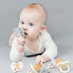 Hevea Fopspeen Rond Gorgeous Grey 3-36 Mnd