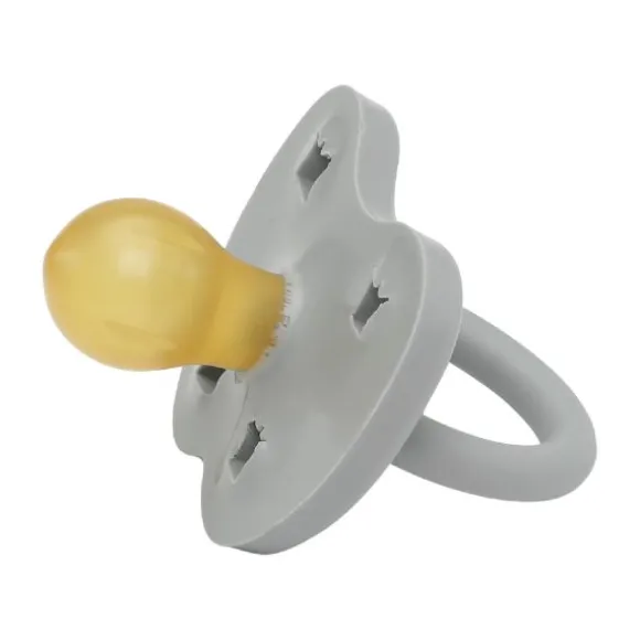 Hevea Fopspeen Rond Gorgeous Grey 3-36 Mnd