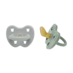 Hevea Orthodontische Fopspeen - 3-36 Mnd - 2 Stuks - Gorgeous Grey / Sage