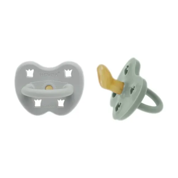Hevea Orthodontische Fopspeen - 3-36 Mnd - 2 Stuks - Gorgeous Grey / Sage