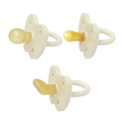 Hevea Trial Fopspeen - 0 Mnd - 3-Pack - Natural