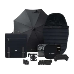 ICandy Peach 7 Twin Kinderwagen - Essentiel Bundel - Cookie