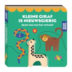 Imagebooks Vrolijke Houten Vriendje - Kleine Giraf Is Nieuwsgierig