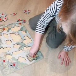 Jep! Kids Houten Knopjespuzzel - Jungle - Multicolor