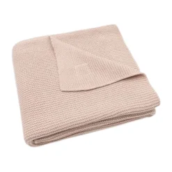 Jollein Basic Knit Ledikantdeken - Wild Rose