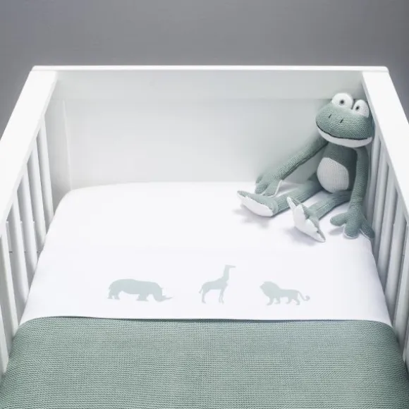 Jollein Basic Knit Wiegdeken Forest Green 75 x 100 cm