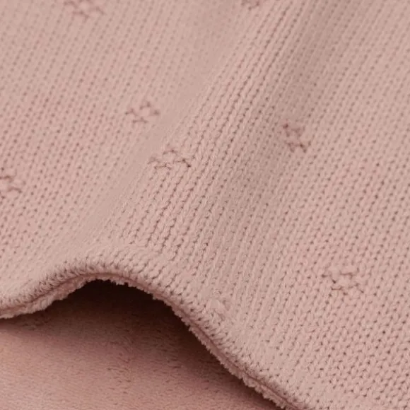 Jollein Cosy Knit - Ledikantdeken - 100 x 150 cm - Velvet - Ivory