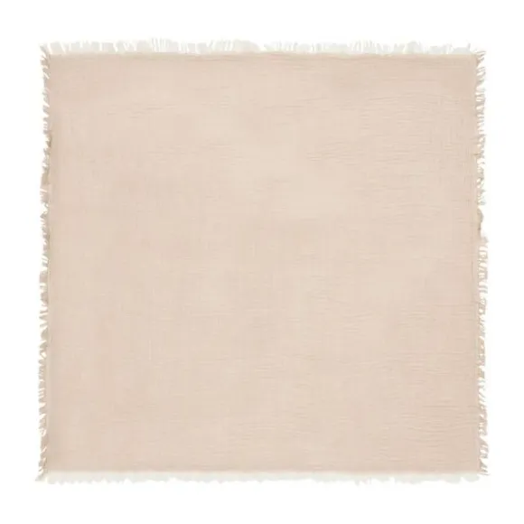 Jollein Deken Ledikant - 120 x 120 cm - Fringe Stripe Sea Green/Ivory GOTS