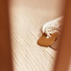 Jollein Deken Ledikant - 120 x 120 cm - Fringe Stripe Sea Green/Ivory GOTS